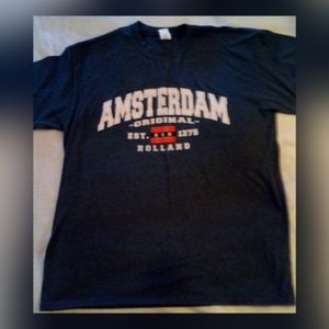 AMSTERDAM MENS SHORT SLEEVED LARGE T-SHIRT